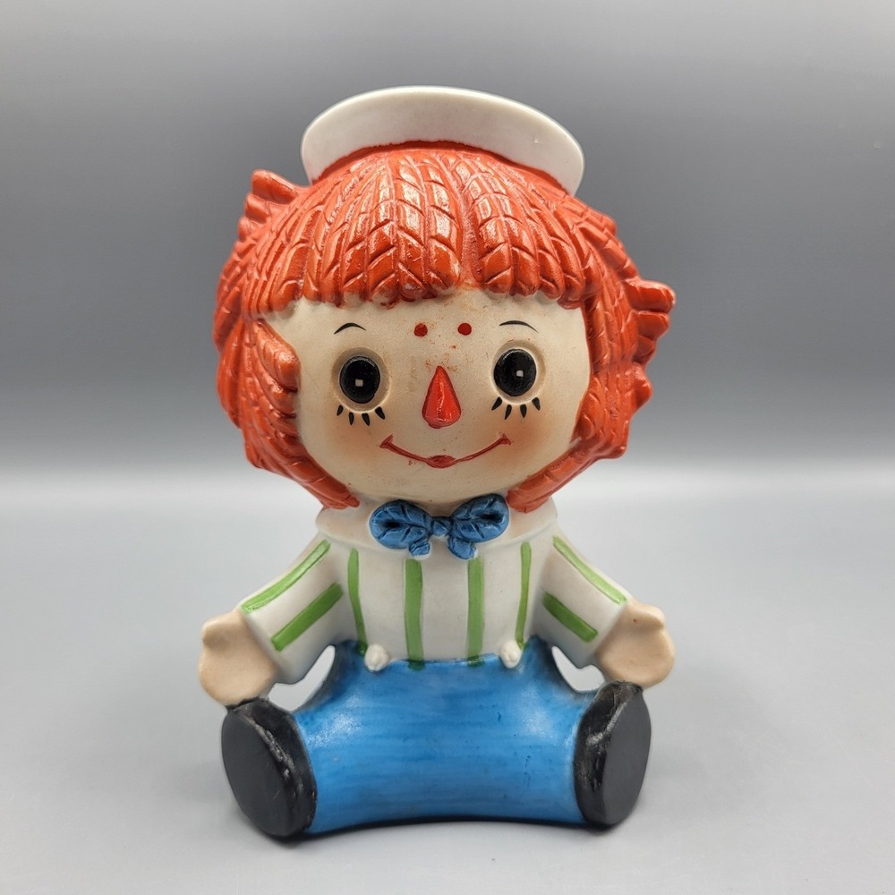 Vtg Lefton Raggedy Andy Small Tabletop Ceramic Figurine Night Light Replacement